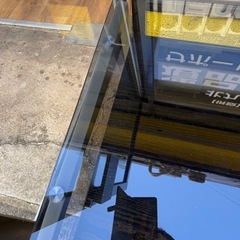 ガラス　センターテーブル　ブラックの画像