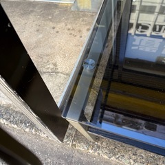 ガラス　センターテーブル　ブラックの画像