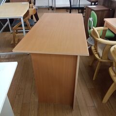 ★ジモティ割あり★  デスク ナチュラル H74×D60×W121 クリーニング済み TK7478の画像