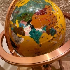 天然石高級地球儀の画像