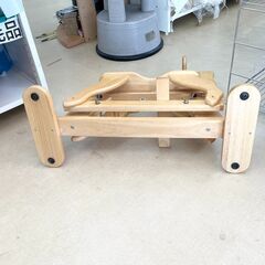 【ドリーム池田店】カトージ　木製のおうまさん　全体的に小キズ有　IKW-306の画像