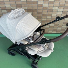 メリオカーボン 2024 双子 2台 セット アカチャンホンポ 黒 ベージュの画像