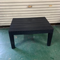 ラタン調 テーブルセット クッション付の画像