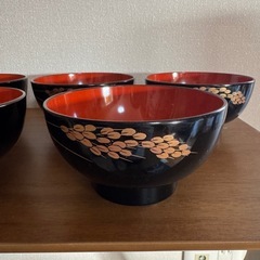 漆塗汁椀　の画像