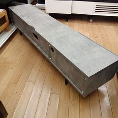 ★ジモティ割あり★  テレビボード グレー H39×D37×W181 クリーニング済み TK7479の画像