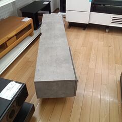 ★ジモティ割あり★  テレビボード グレー H39×D37×W181 クリーニング済み TK7479の画像