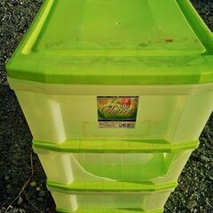 3段チェスト グリーンの画像