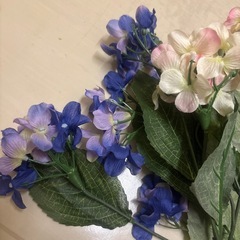 造花 飾り 装飾 藤の花 アジサイ の画像