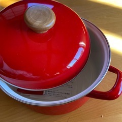 ホーロー鍋　新品未使用　山形屋で購入の画像