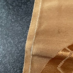 名古屋帯 ゴールドに車輪柄 八寸の画像