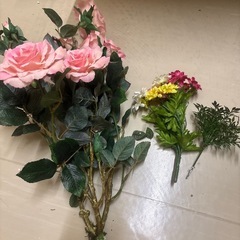 造花 飾り 装飾 薔薇 アイビー  ガーランド 詰め合わせの画像