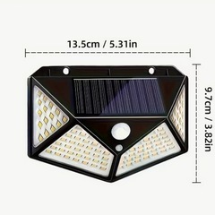 ソーラーライト【ホワイト】 屋外 防水 LED 2個　人感センサー　防犯 玄関 照明 の画像