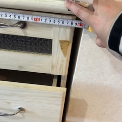 【引取限定】タンス　ナチュラル系　木製チェストの画像