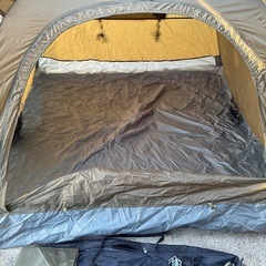 使用数回　PYKES PEAK ライトウェイト ワンタッチテント　カーキ
の画像