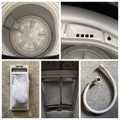 Haier ハイアール 5.5kg 全自動電気洗濯機 JW-XP2C55F 2020年製 シルバー の画像