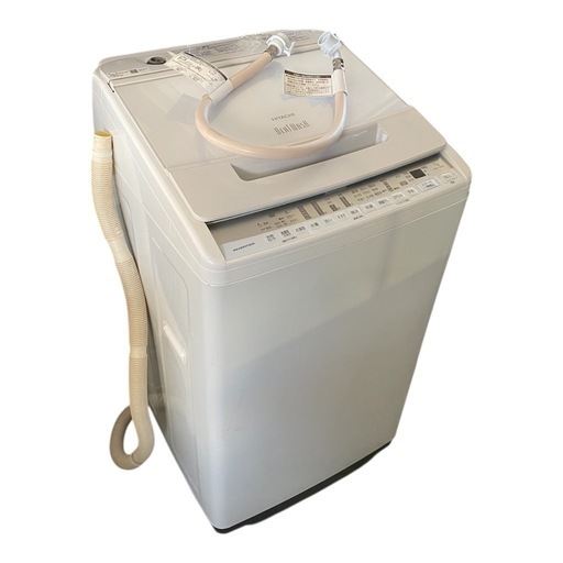 HITACHI 日立 全自動電気洗濯機 BW-V70FE8 7.0kg  2021年製 白 ホワイト 生活家電 縦型 洗濯機