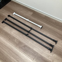 山崎実業(Yamazaki) 伸縮 つっぱり棒用棚板 Ｌ 約W46.5～90XD35.5XH3cm タワー 簡易棚 ⭐️突っ張り棒セット⭐️の画像