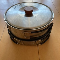 【非対面希望】　アウトドアクッカーセット　鍋・フライパンの画像