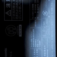 パナソニック LAMDASH PRO シェーバーES-PV70-A パームインの画像
