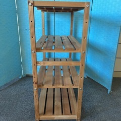年末セール　Ⓜ️商品 【土日対応】 🅱️木製棚　3段　現状渡し　現地引き取り　11-29,-08 の画像