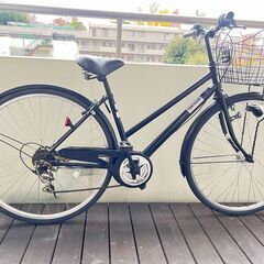 ＢＷＣシティサイクル27インチ　シマノ６段変速　LEDオートライト 引取専用の画像
