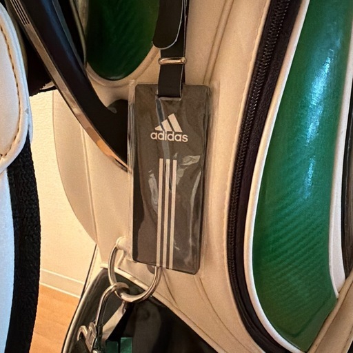 adidas キャディバッグ ホワイト/グリーン 中古