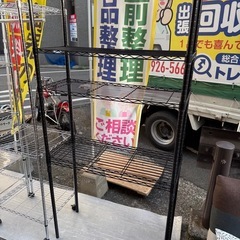 メタルラック　ブラック　綺麗の画像