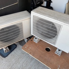 三菱　エアコン室外機2台の画像