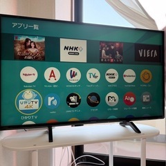 【取りに来ていただける方限定】パナソニック 49V型 4K 液晶テレビ スマートビエラ TH-49FX600の画像