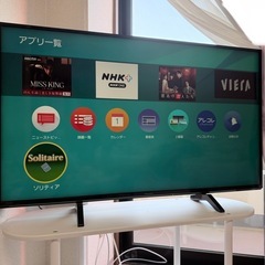 【取りに来ていただける方限定】パナソニック 49V型 4K 液晶テレビ スマートビエラ TH-49FX600の画像