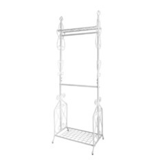 お洒落なアンティーク調！アイアンハンガーラックの画像