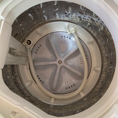 SHARP/シャープ ES-GE5D-W 全自動電気洗濯機 5.5kg 2020年製 通電OK 動作品 A066の画像