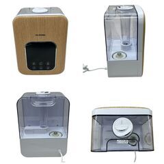 【REGASTOCK川崎店】【動作確認済み】アイリスオーヤマ 加湿器 超音波式 スチーム式(加熱式) ハイブリット式タンク容量 4.5L 10畳 リモコン付 PH-UH35-ML 木目ナチュラル 2022年製の画像