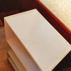 【和歌山市六十谷】白色の三段カラーボックスを無料でお譲りしますの画像