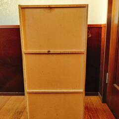 【和歌山市六十谷】白色の三段カラーボックスを無料でお譲りしますの画像