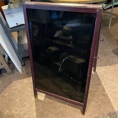 【引き取り限定】中古品　Ａ型看板　ブラックボード　メニュー　立て看板の画像
