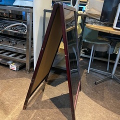 【引き取り限定】中古品　Ａ型看板　ブラックボード　メニュー　立て看板の画像