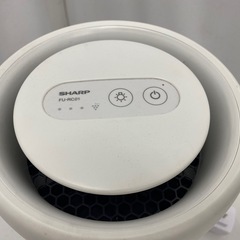 SHARP シャープ 空気清浄機 プラズマクラスター ホワイト コンパクト FU-RC01-W 2023年製 中古品の画像