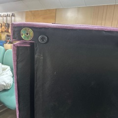 🎉ピンクの2人がけソファー 横幅112cmの画像