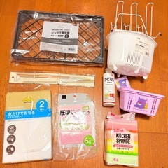 日用品 まとめ売り 菜箸 フライパン 鍋 バスケット お箸 菜箸 竹串 ふきん お茶パック スポンジ メラミンスポンジ シンク下整理棚 トング フック 等の画像