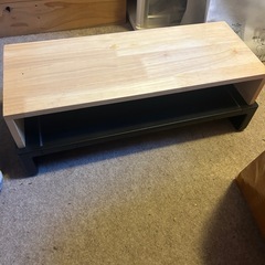 パソコン台　木製の画像