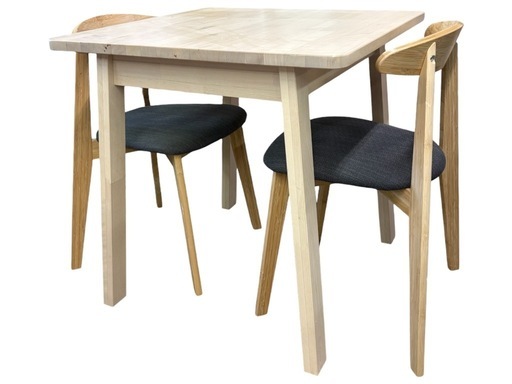 NO.2642【3点セット】IKEA イケア ダイニングセット NORRÄKER HANSOLA 椅子2脚 家具 中古