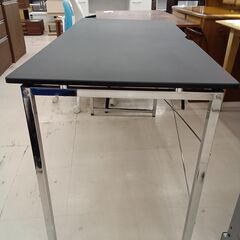 リユースのサカイ栃木店★ジモティ割あり★  デスク ブラック×シルバー W120×D60×H73 クリーニング済み TC11770の画像