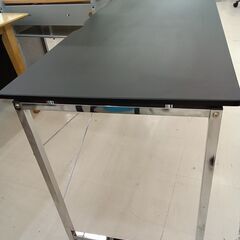 リユースのサカイ栃木店★ジモティ割あり★  デスク ブラック×シルバー W120×D60×H73 クリーニング済み TC11770の画像