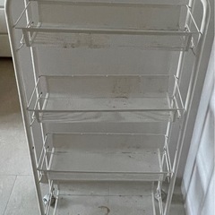 (取引者決定) 収納スチールラック(白)の画像