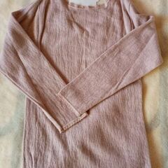 アンゴラ入り 長袖 Vネック トップス Lサイズの画像