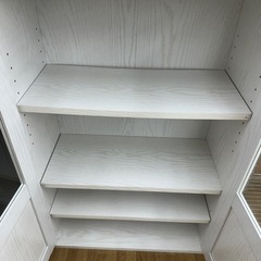 【ドリーム川西店御来店限定】☆ジモティー見たよ♪割引☆2枚扉付食器棚／クリーニング済み【21255600000384046】の画像