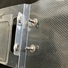 ミニ　ファイル　リング式　2穴　プラスチック　約16×10×1㎝　※使用感ありの画像