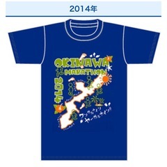 値下げ！【未開封】 Lサイズ おきなわマラソン2014 Tシャツの画像
