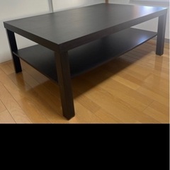 　角テーブル　収納ありの画像